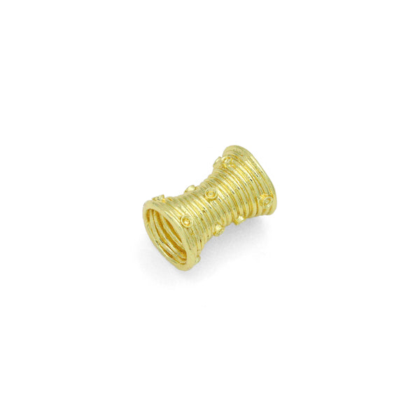 Gold Tube Shape Pendant charm for bracelet necklace making or scarf necklace, Sku#LX939