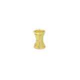 Gold Tube Shape Pendant charm for bracelet necklace making or scarf necklace, Sku#LX939