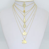 Clear CZ Tennis Racket, Star of David, Horse Shoe, Soda bottle, Gold Leaf, Rose Coin, Unicorn Charm Pendant, Sku#LX942