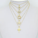 Gold Silver Holiday Wreath Snowflake  North Star Charm Pendant for Holiday necklace bracelet DIY, Sku#LX948