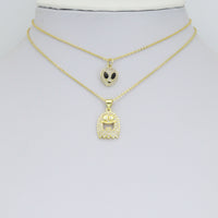Aolloween Alien Head Ghost Charm Pendant, Sku#LX953