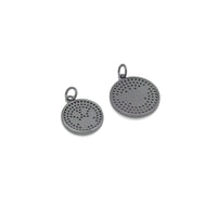 Dual Color Paw Insect bee Coin Charm Pendant, Sku#LX956