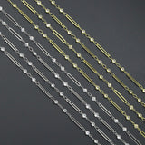 Wholesale paperclip link CZ chain by Yard, sku#LX959