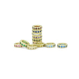 Birthstone Spacer,Spacer for Necklace, birthstone Charm Pendant, Sku#LX977