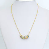 Birthstone Spacer,Spacer for Necklace, birthstone Charm Pendant, Sku#LX977