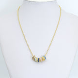 Birthstone Spacer,Spacer for Necklace, birthstone Charm Pendant, Sku#LX978