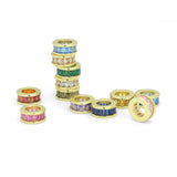 Birthstone Spacer,Spacer for Necklace, birthstone Charm Pendant, Sku#LX978