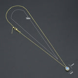 Teardrop Pendant Dainty Gold Chain Adjustable Necklace, Birthstone necklace, sku#LX979