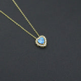Heart Pendant Dainty Gold Chain Adjustable Necklace, Birthstone necklace,sku#LX980