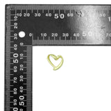 Gold Silver Heart Charm Pendant, valentine's day charm, Sku#LX983