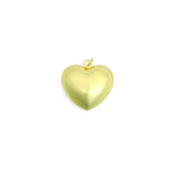 Medium Size Gold Puffy Heart charm,  Heart charm, Sku#LX986
