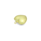 Medium Size Gold Puffy Heart charm,  Heart charm, Sku#LX986