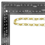 Gold Silver Mariner link chain unfinished chain by yard, Anchor chain, LX988