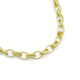 Gold Silver Mariner link chain unfinished chain by yard, Anchor chain, LX988