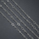 Gold Silver Luma Link chain by Yard, Figaro chain, sku#LX990