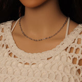 Gold Silver Luma Link chain by Yard, Figaro chain, sku#LX990