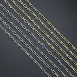 Gold Silver Luma Link chain by Yard, Figaro chain, sku#LX990