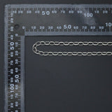 Gold Silver Classic Oval Link Chain by Yard, Oval link chain, LX991