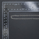 Gold Silver Dainty Cable chain by Yard, sku#LX992