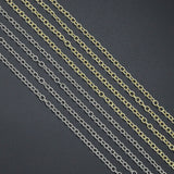Gold Silver Dainty Cable chain by Yard, sku#LX992