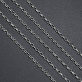 Gold silver Delicate Oval Link Chain by Yard, sku#LX993