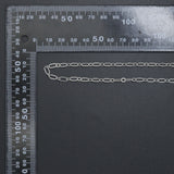 Gold Silver Dainty Long Link Figaro Chain by Yard, LX994