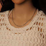 Gold Silver Dainty Long Link Figaro Chain by Yard, LX994