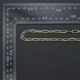 18K Gold Color Thick Long Link Paperclip Chain by Yard, sku#LX999