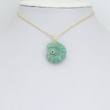 Natural Gemstone Snail Shape Pendant charm, Stone charm, Sku#LY34