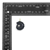 Natural Gemstone Snail Shape Pendant charm, Stone charm, Sku#LY34