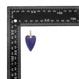 Natural Gemstone Heart Charm Pendant, Sku#LY35