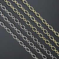 High Quality Hand Made Oval donut Ring Chain, Wholesale bulk Chain, 9x13mm,sku#M304