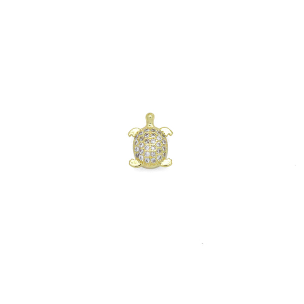 Cute CZ Gold Tortoise  Spacer Beads, Sku#N35