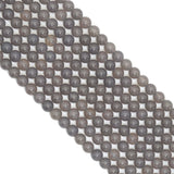 Quality Grey Agate Round Smooth Beads, Sku#Q46