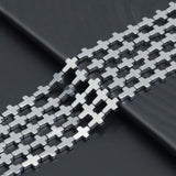 Darker Silver Steel Color Hematite Cross Beads, Sku#S169