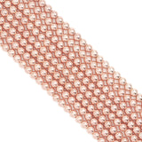 NEW Trend Color Natural Light Rose Gold Hematite-2/3/4/6/8/10/12mm Round Smooth beads-15inch FULL strand- Light Rose Gold Beads-Sku#S72