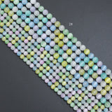 Multicolor Selenite Round Smooth Beads, Sku#U1781