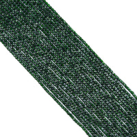 2x2mm Faceted Cube Green Goldstone Beads, Sku#U1794