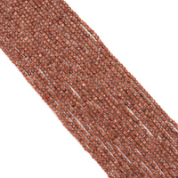 2x2mm Faceted Cube Goldstone Beads, Sku#U1796