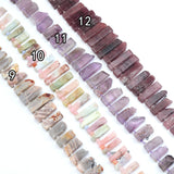 25-47mm Gemstone Long Slice Beads, Sku#U1817