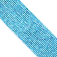 2.5mm Faceted Cube Blue Turquoise Beads, Sku#U1827