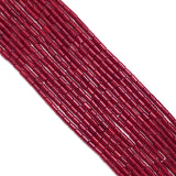 Red Coral Smooth Tube Beads, Sku#U1836