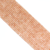 Brown CZ Round Faceted Beads, Sku#U1860