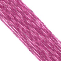 3mm Dark Pink Crystal Round Faceted Beads, Sku#U1866