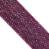 4x6mm Genuine Ruby Rondelle Faceted Beads, Sku#U1884