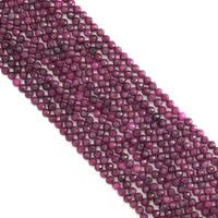 Genuine Ruby Fine Cut Round Beads, Sku#U1885