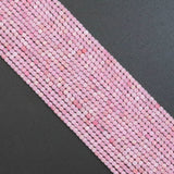 2.5mm Pink Opal Faceted Cube Beads, Sku#U1930