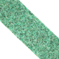 2.5mm Faceted Cube Genuine Emerald Beads, Sku#U1931