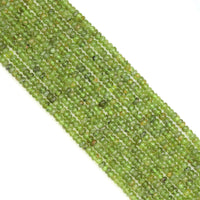 3x5mm Genuine Peridot Rondelle Smooth Beads, Sku#U1938