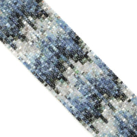 3x4mm Genuine Aquamarine Rondelle Faceted Beads, Sku#U1941